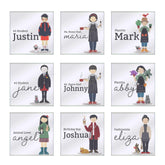 Characters Personalized Glass Coaster